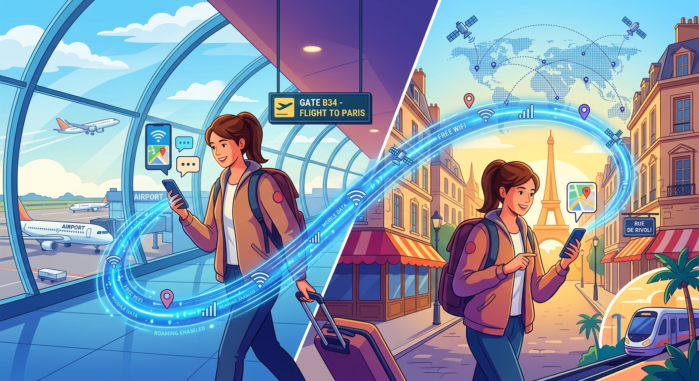 How to Stay Connected From the Airport to Your Destination Abroad