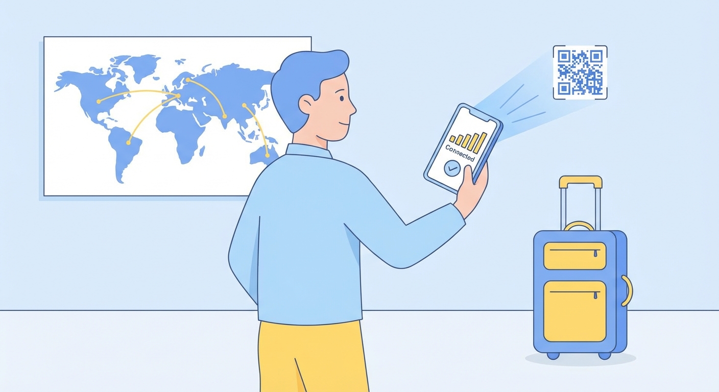 Scan the QR code and connect instantly