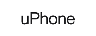 Official uPhone logo — dark, small preview