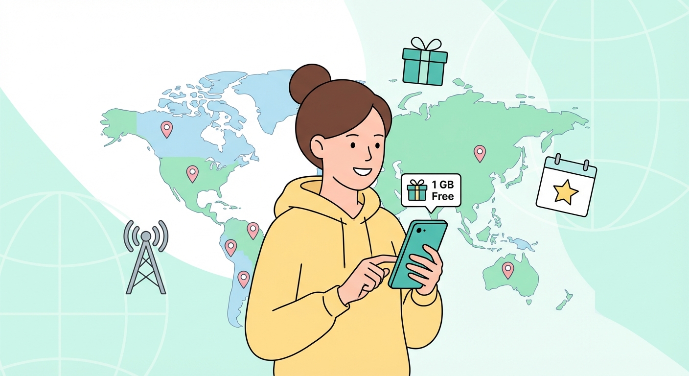 1 GB free data every month