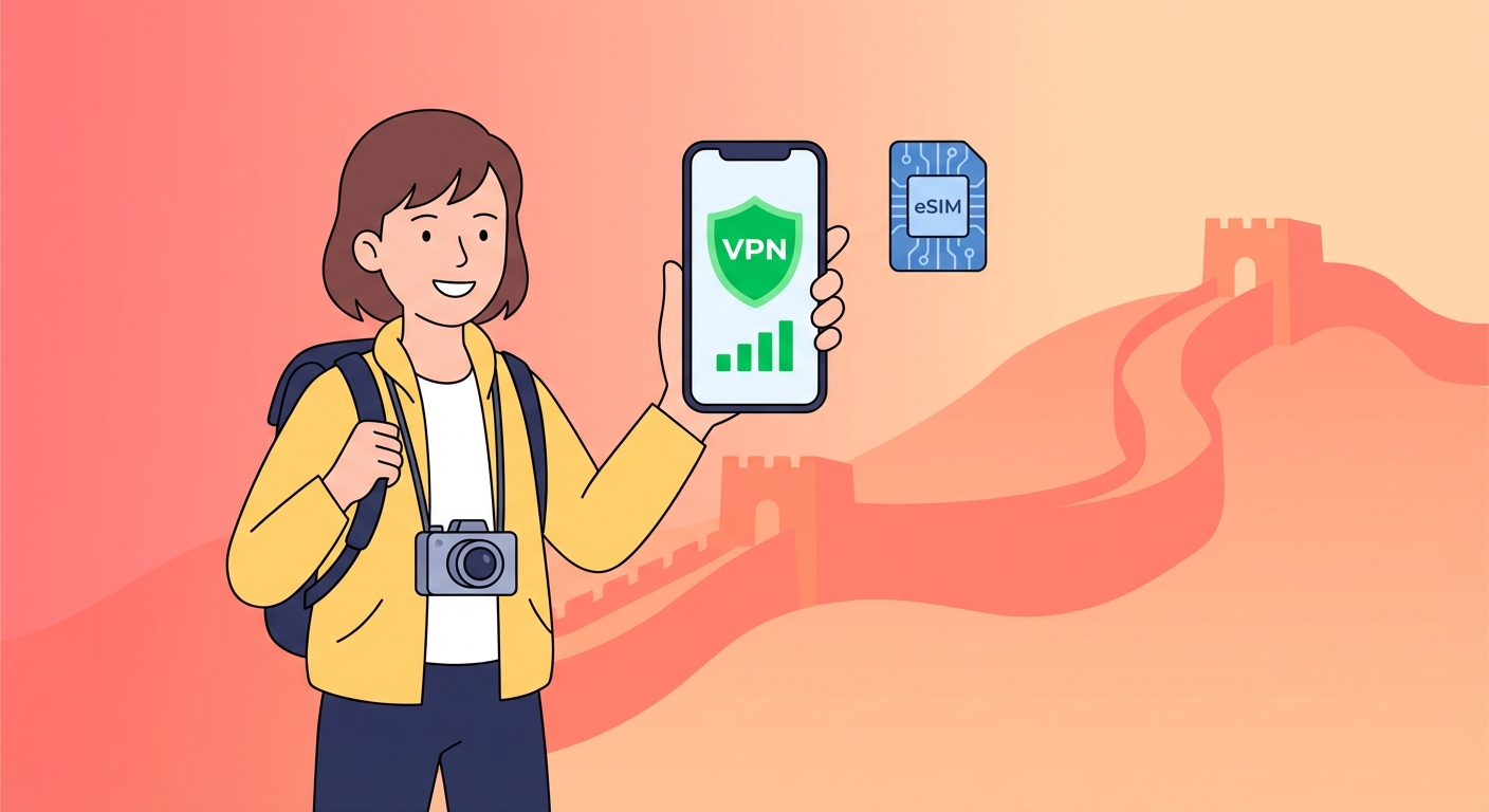China eSIM + VPN travel setup