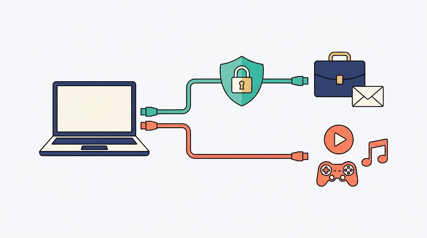 Split tunneling essential tools illustration