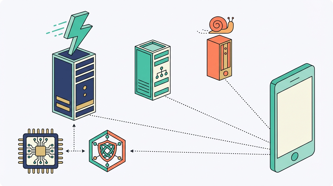 VPN speed factors illustration