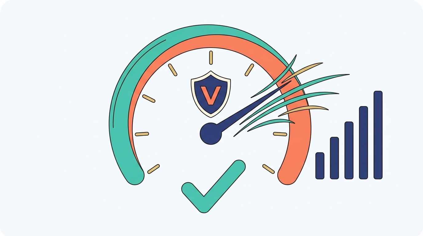 VPN speed performance illustration