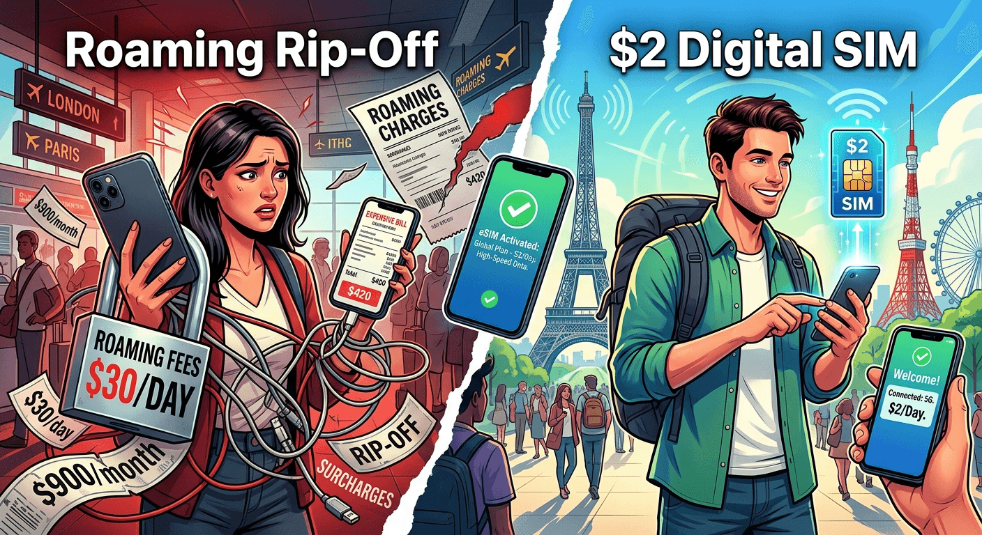 How a $2 Digital SIM is Killing the $30-a-Day Roaming Rip-Off